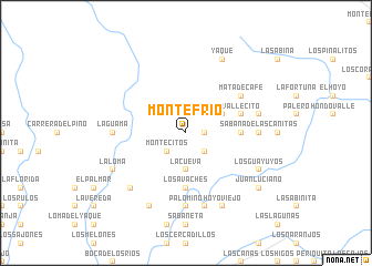 map of Monte Frío