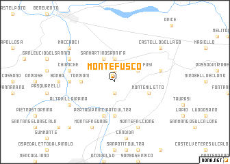 map of Montefusco