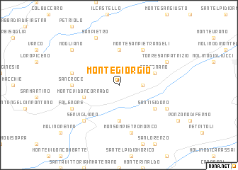 map of Montegiorgio