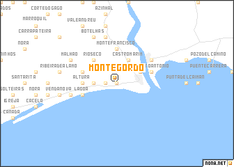 map of Monte Gordo