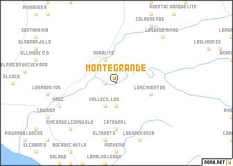 map of Monte Grande