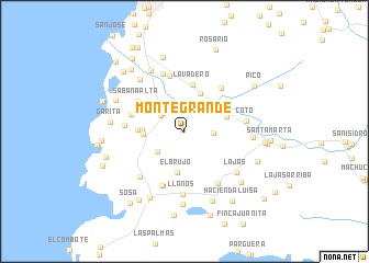 map of Monte Grande