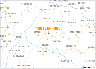 map of Montegrande