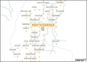 map of Monte Grande