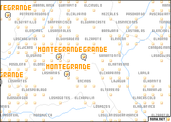 map of Monte Grande