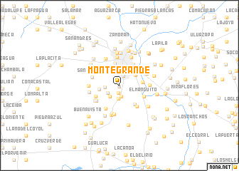 map of Monte Grande