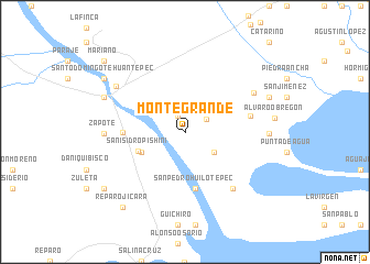 map of Monte Grande