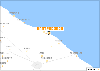 map of Monte Grappa