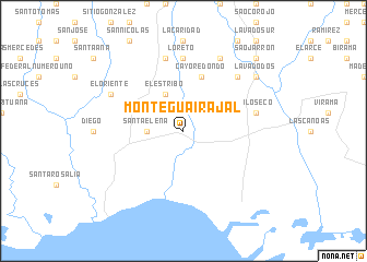 map of Monte Guairajal