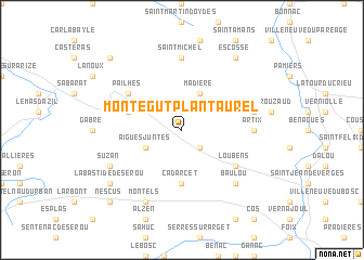map of Montégut-Plantaurel