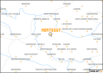 map of Montégut