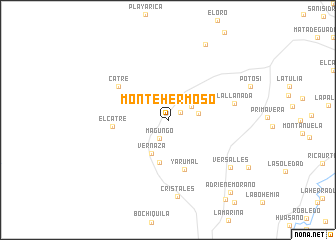 map of Monte Hermoso