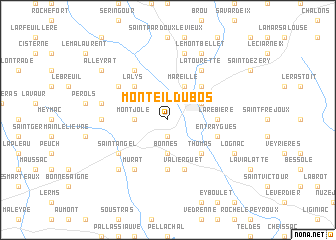 map of Monteil-du-Bos