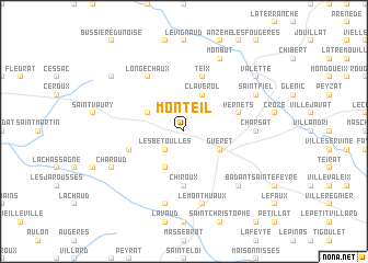 map of Monteil