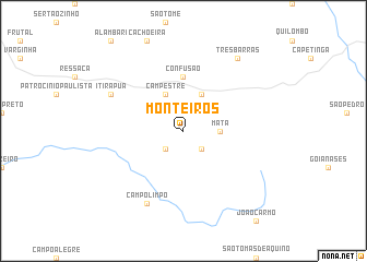 map of Monteiros