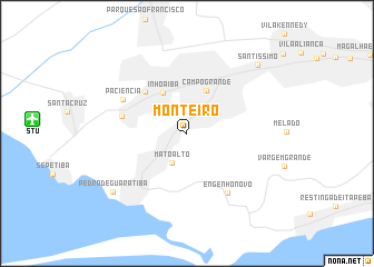 map of Monteiro