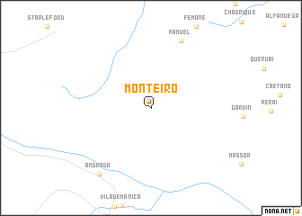 map of Monteiro