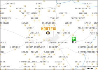 map of Monteix