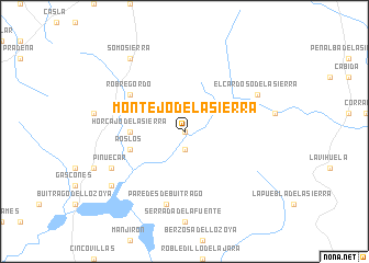 map of Montejo de la Sierra