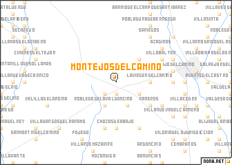 map of Montejos del Camino