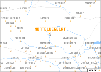 map of Montel-de-Gelat