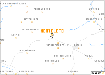 map of Monteleto