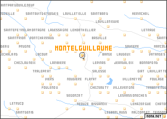 map of Montel-Guillaume