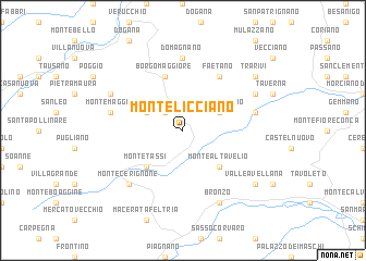 map of Monte Licciano