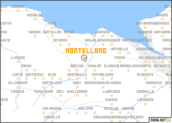 map of Montellano