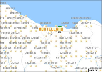 map of Monte Llano