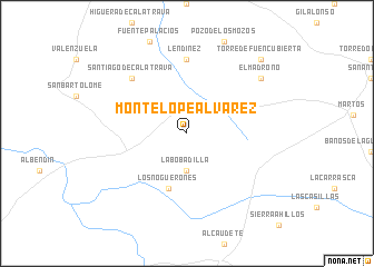 map of Monte Lope Alvarez