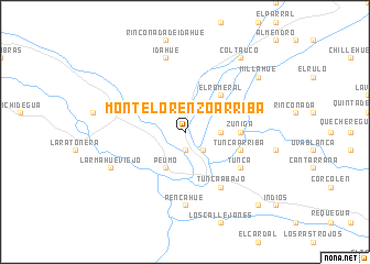map of Monte Lorenzo Arriba