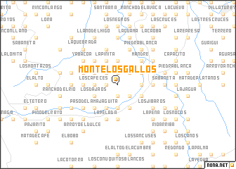 map of Monte Los Gallos