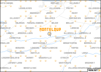 map of Monteloup