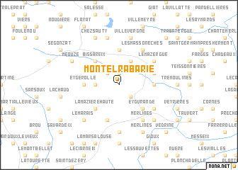 map of Montelrabarie