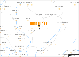 map of Montemassi