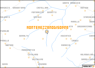 map of Montemezzano di Sopra