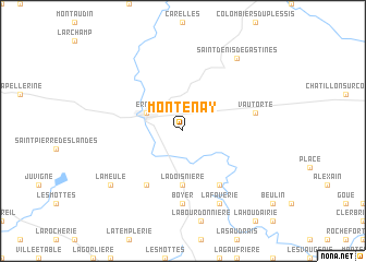 map of Montenay