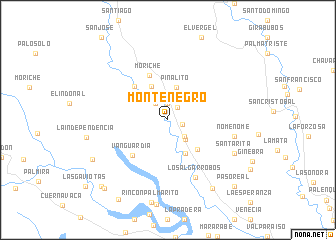 map of Monte Negro