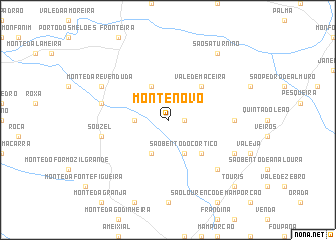 map of Monte Novo