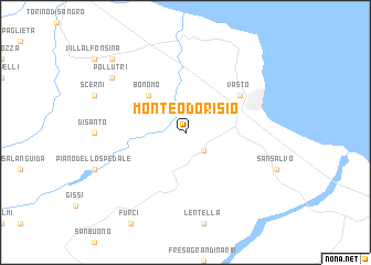 map of Monteodorisio