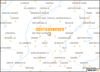 map of Monte Ombraro