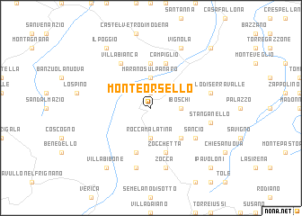 map of Monteorsello