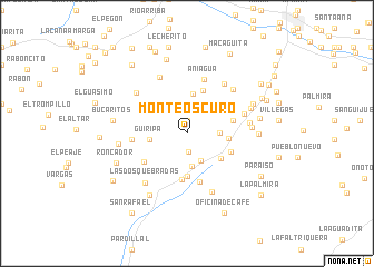 map of Monte Oscuro