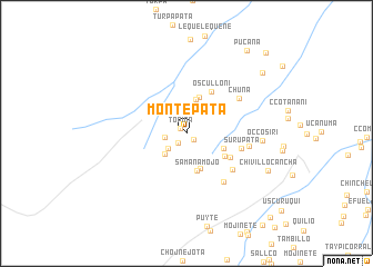 map of Montepata