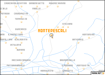 map of Montepescali