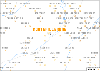map of Monte Pillerone