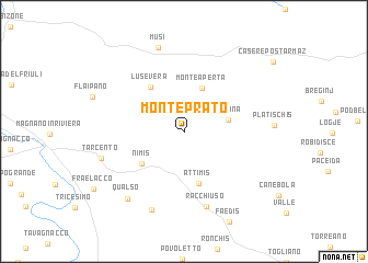 map of Monteprato