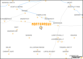 map of Montépreux