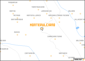 map of Montepulciano